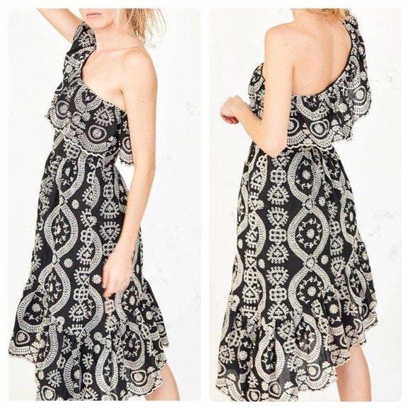 New LoveShackFancy Black Pamela Party Dress Size M